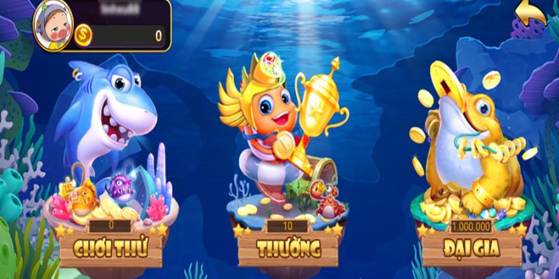 Có nhiều cấp độ để thành viên tham gia trong game